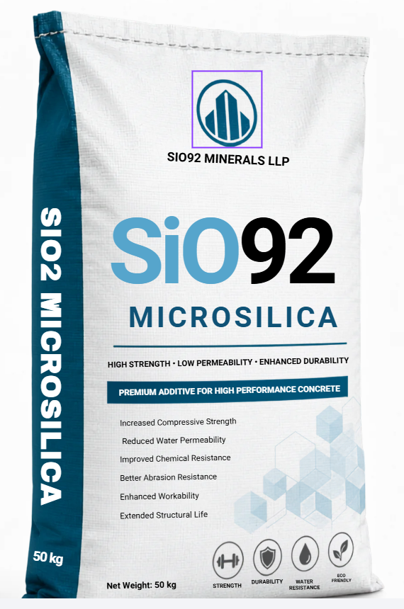 Sio92 Minerals LLP 50 kg Microsilica bag